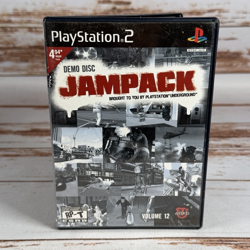 Jampack Vol 12 RP-M Rating Sony PlayStation 2 2005 CIB Resurfaced